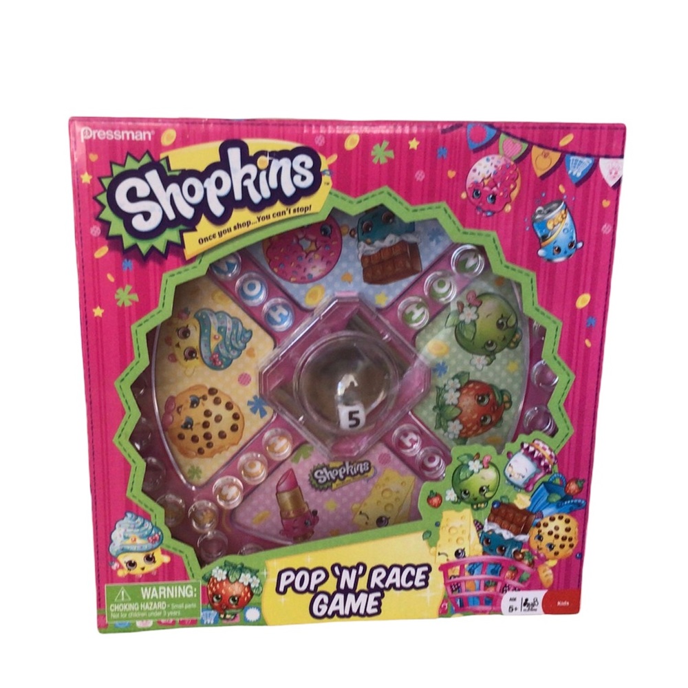 New Shopkins Pop (N) Race Game Sealed. For 2 To 4 Players Ages 5 And Up.